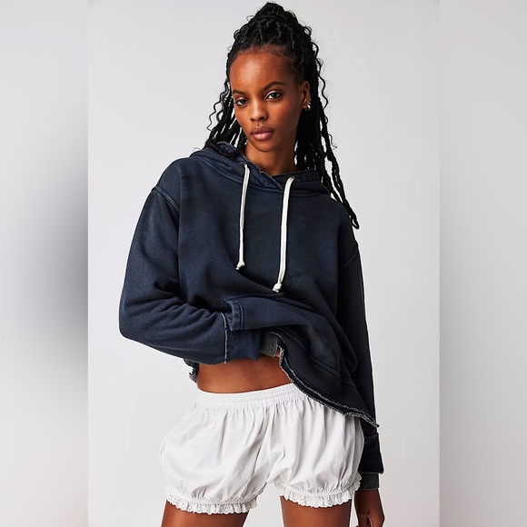 NEW Free People We The Free Zuma Hooded Sweatshirt In Black - Picture 13 of 13